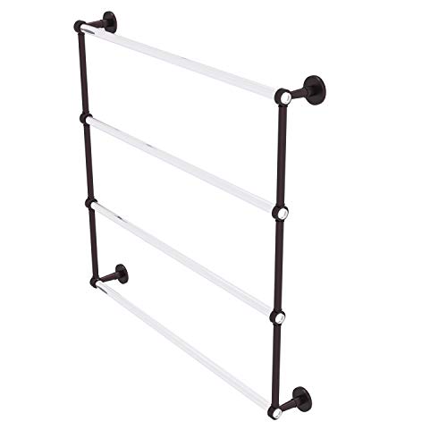 Allied Precision Allied Brass CV-28-36 Clearview Collection 4 Tier 36 Inch Ladder Towel Bar, Antique Bronze