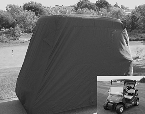 Formosa Covers Deluxe 2 Seater Golf Cart Cover in Taupe, roof up to 58", Fits E Z GO, Club Car and Yamaha G Mode, Also fits Organic transits EL