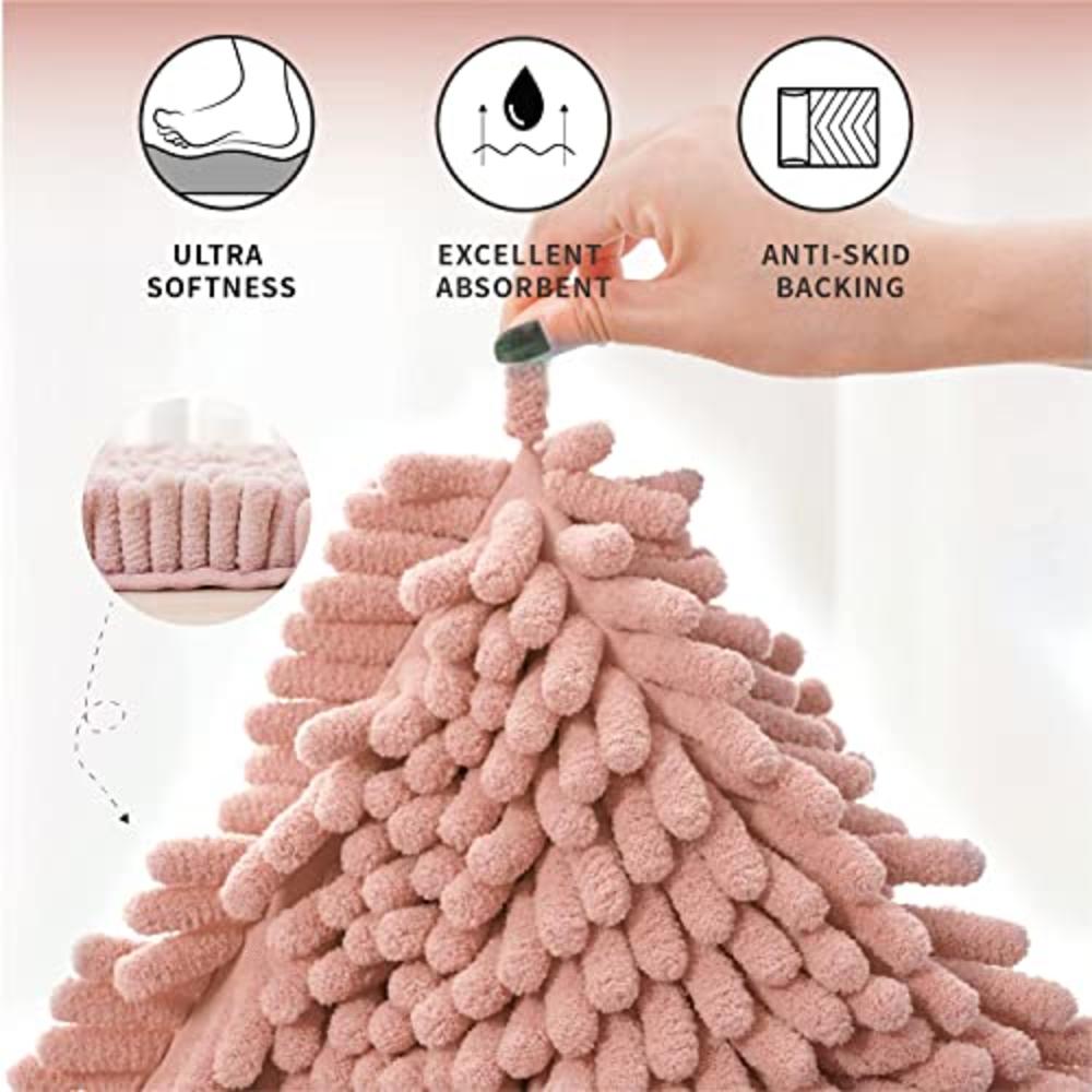 FRESHMINT Chenille Bath Rugs Extra Soft and Absorbent Microfiber Shag Rug, Non-Slip Runner Carpet for Tub Bathroom Shower Mat, M