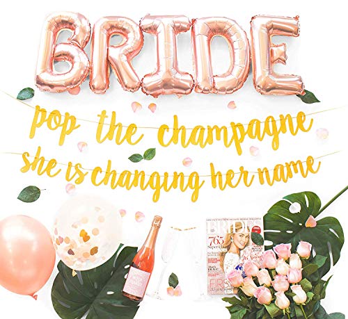 Malibu Moments Bachelorette Party Decorations Kit | Bridal Shower Supplies | Bride to Be Sash, Ring Foil, Rose Balloons, Glitter Banner | Pop T