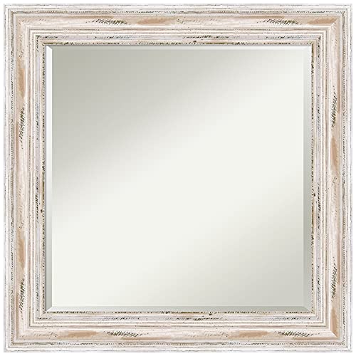 Amanti Art Wood Wall Mirror 25 1 X, How To Whitewash Wood Frame
