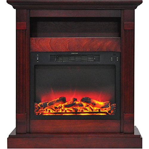 Hanover Drexel Electric Fireplace, 34", Cherry