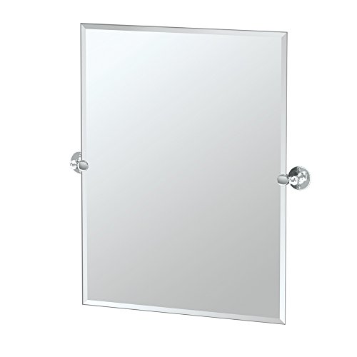 Gatco 4419S Cafe Rectangle Mirror Chrome, 31.5 H x 27.5 W