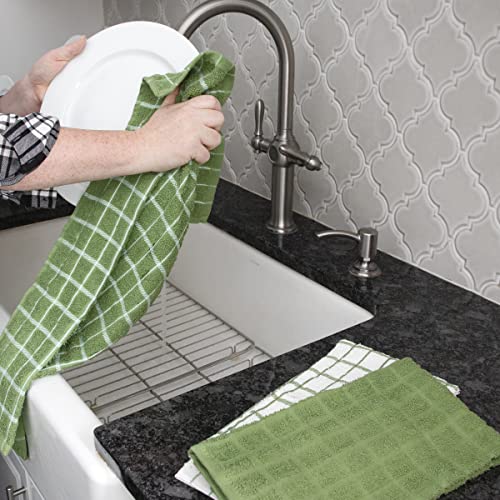 Ritz 100% Cotton Terry Kitchen Dish Towels, Highly Absorbent, 25