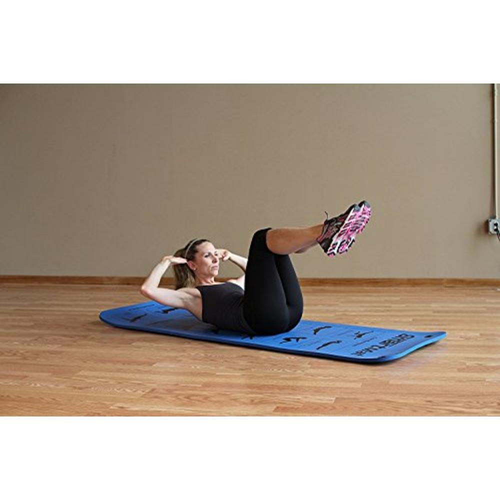 PRISM FITNESS Smart Self-Guided Exercise Mat - 16mm Thick; 2-sided