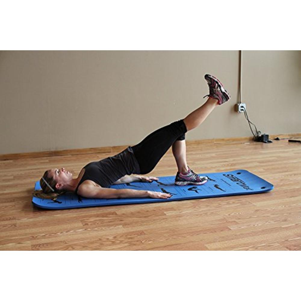 PRISM FITNESS Smart Self-Guided Exercise Mat - 16mm Thick; 2-sided