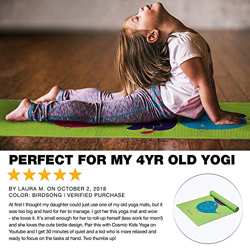 Gaiam Kids Yoga Mat Exercise Mat, Yoga for Kids with Fun Prints - Playtime for Babies, Active & Calm Toddlers and Young Children
