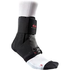 McDavid 195 Deluxe Ankle Brace with Strap (Black, Small)