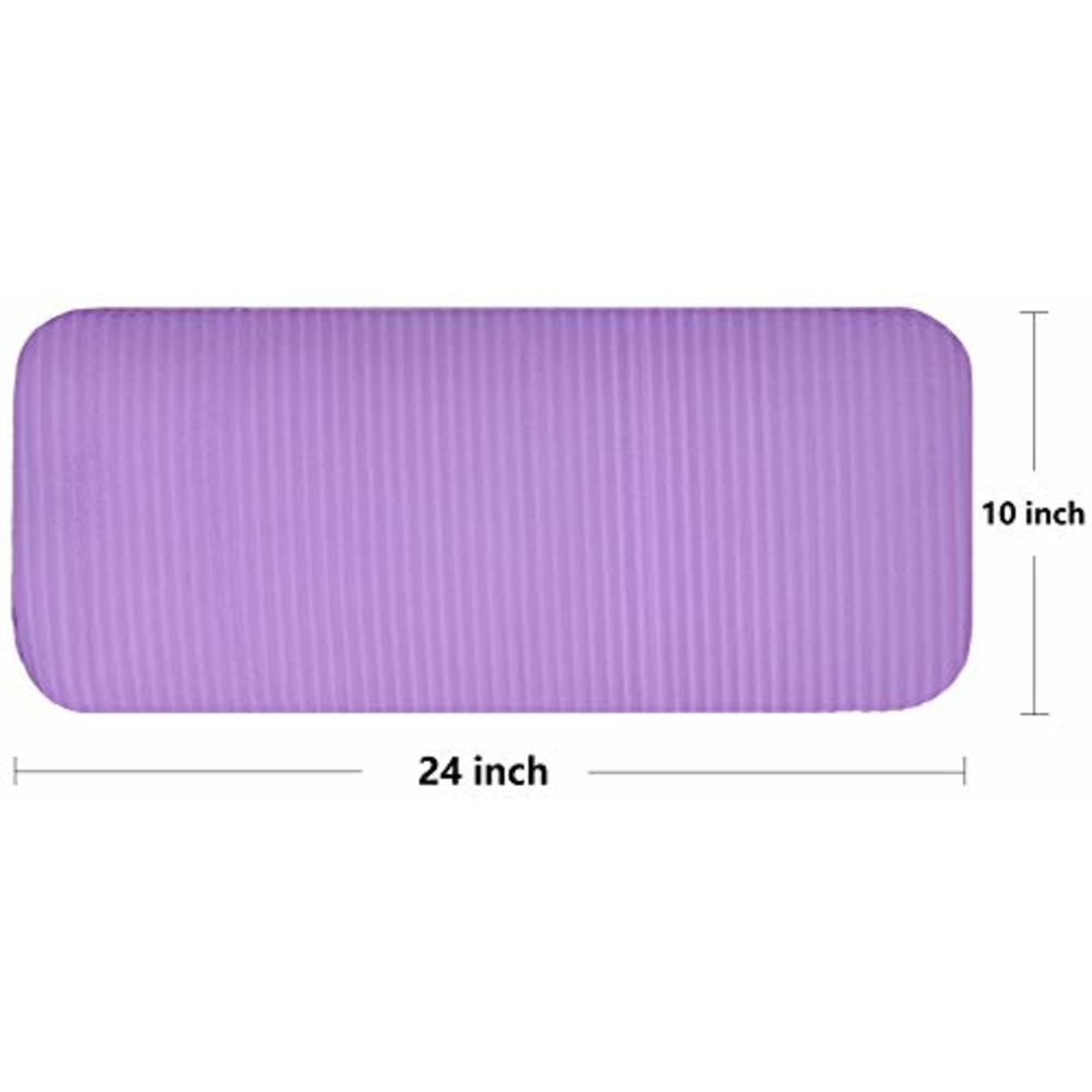BalanceFrom Balance From Go Yoga+ All-Purpose 1/2-Inch Extra Thick High Density Anti-Tear Exercise Yoga Mat and Knee Pad with Carrying Strap