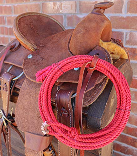 M-Royal Saddles 20 Foot Soft Nylon Kid Rodeo Rope Lasso Lariat with Burner