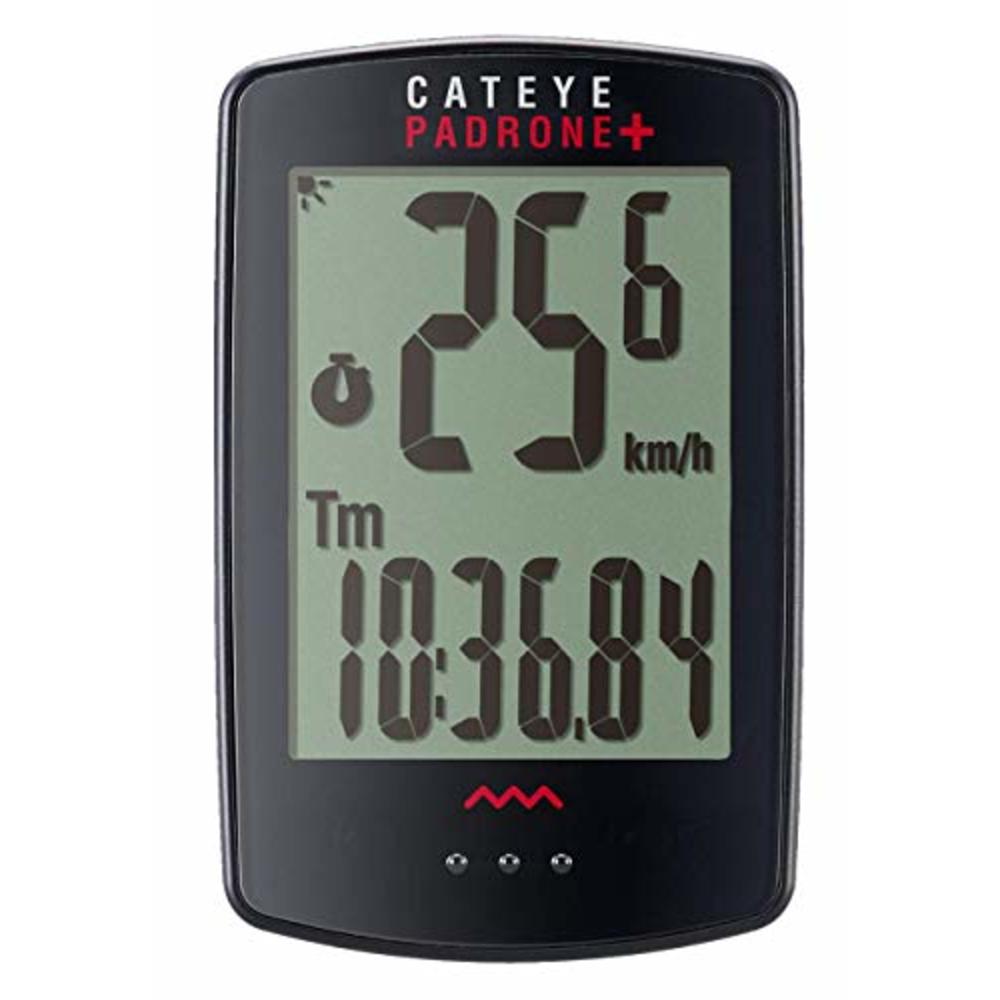 Cat Eye CATEYE - Padrone Plus Wireless Bike Computer, Black