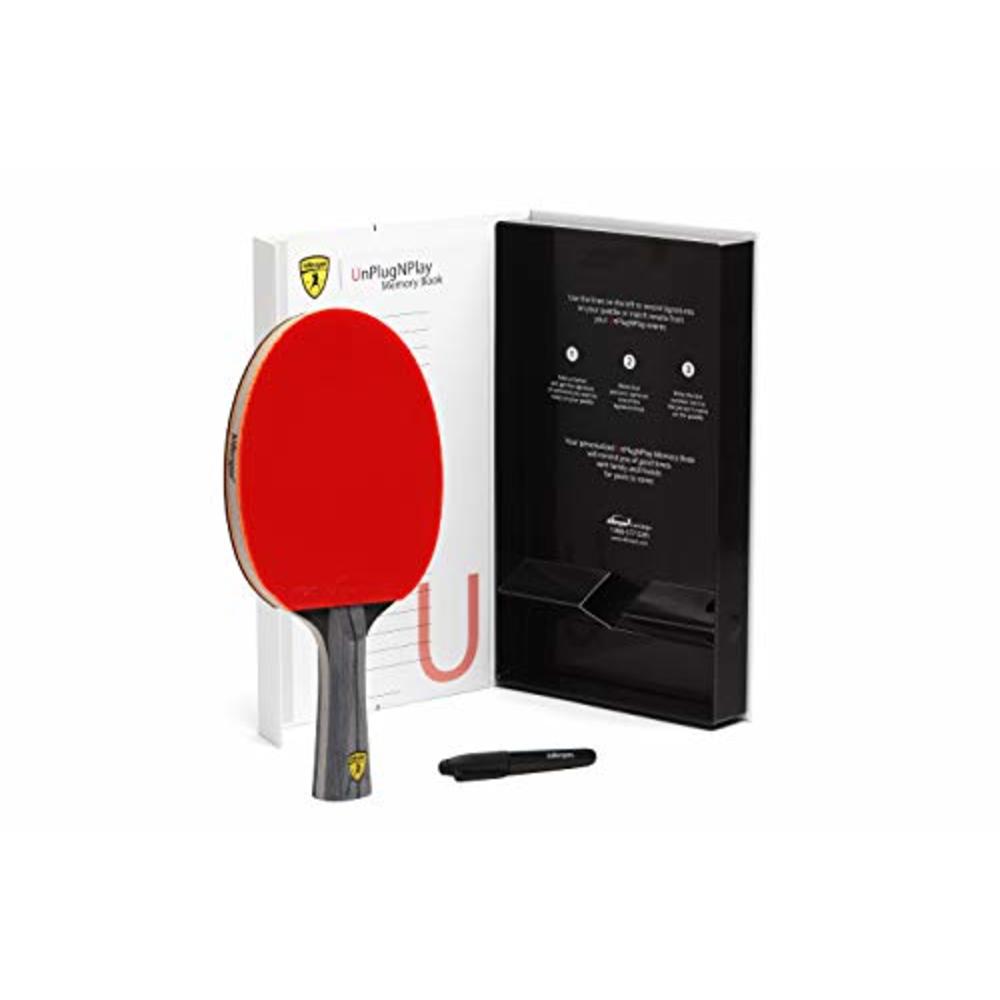Killerspin JET 600 Spin N2 Table Tennis Paddle, Ping Pong Paddle for Intermediate or Advanced Players, red, medium (110-06)