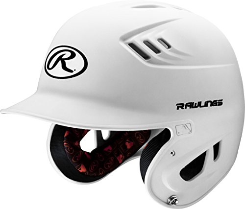 Rawlings R16 Velo Baseball Batting Helmet, Junior, Matte White