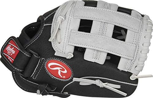 Rawlings Sure Catch Series Youth Baseball Glove, Pro H Web, 11 inch, Right Hand Throw , Black/Gray