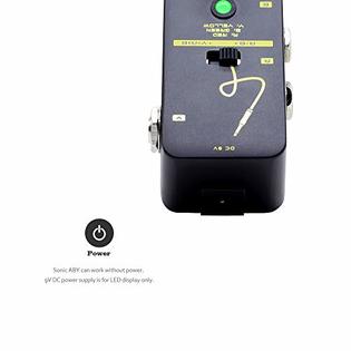 Pedale ABY Channel Switch Per Chitarra - True Bypass, Selezione Canali, Alimentazione 9V - Foto 2