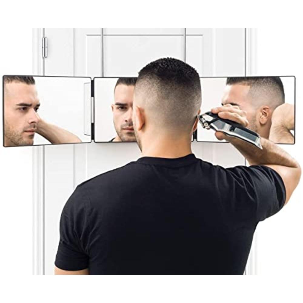 Kahool Selfcut 360 Mirror, Trifold 3 Way Mirror for DIY Hair Cutting, Self  Haircut and Styling,