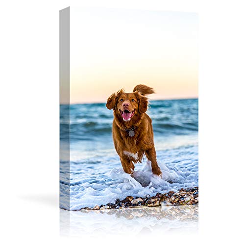 NWT Custom Canvas Prints with Your Photos for Pet/Animal, Personalized Canvas Pictures for Wall to Print Framed 48x32 inches