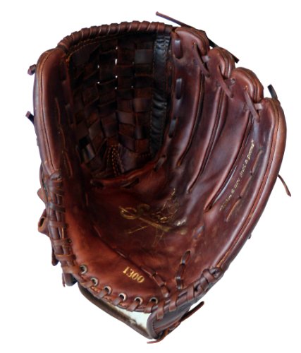 Shoeless Joe Gloves Fast Pitch Basket Weave Web Brown Baseball Glove, Right Hand, 13-Inch