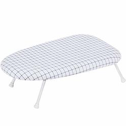 STORAGE MANIAC Tabletop Ironing Board with Folding Legs, Extra Wide Countertop Ironing Board with Cotton Cover, Portable Mini Ir