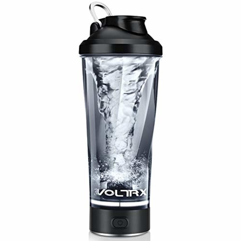 VOLTRX Premium Electric Protein Shaker Bottle, Made with Tritan - BPA Free - 24 oz Vortex Portable Mixer Cup/USB Rechargeable Sh