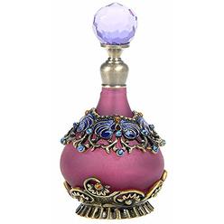 YUFENG 25ml Purple Vintage Refillable Crystal Decor Perfume Bottle (purple)