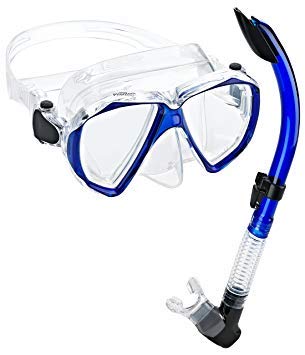 Phantom Aquatics Velocity Scuba Snorkeling Mask Snorkel Set