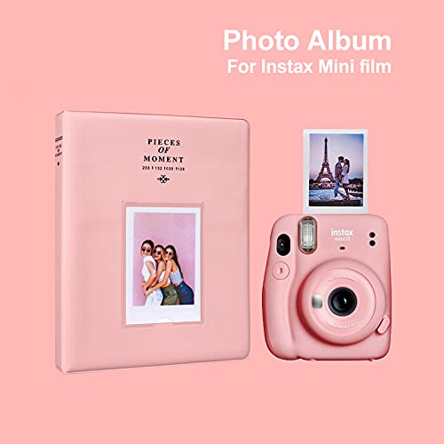 band Gedeeltelijk silhouet Amazing Works 14170760 128 Pockets Album for Fujifilm Instax Mini 70 7s 8  8+ 9 11 25 50s 90, Polaroid Z2300, Polaroid PIC-300P Film(Pink)
