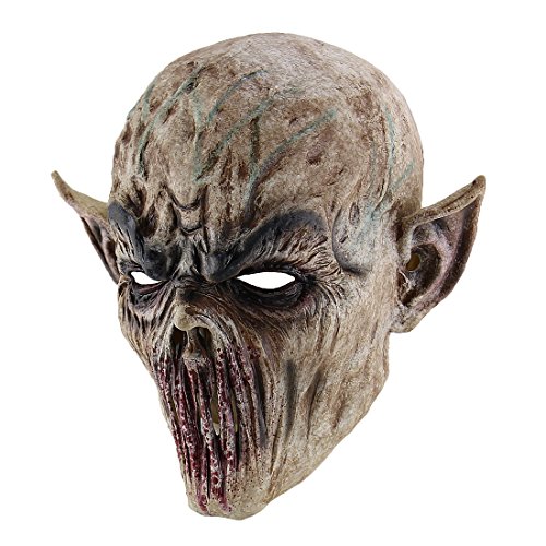 Hophen Scary Halloween Mask Terror Ghost Devil Mask Dance Party Scary Biochemical Alien Zombie Caps Mask