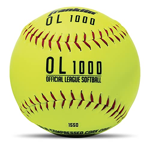 Franklin Sports Official Size Softballs - 12" Softballs - Fastpitch Practice Softballs - Great for Practice + Training - Officia