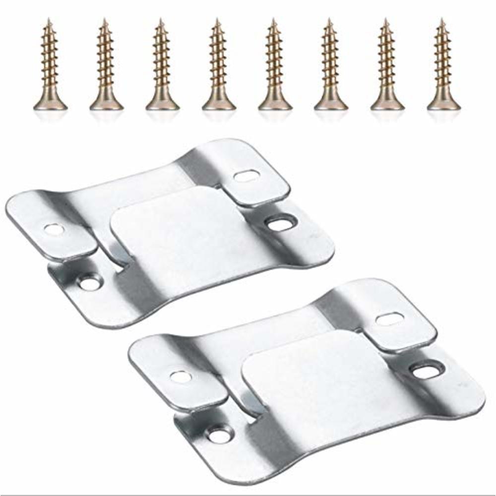 SONGTIY 4PCS Sectional Couch Connectors Furniture Connector, Premium Metal Sofa Interlocking Sofa Connector Bracket with Screws,