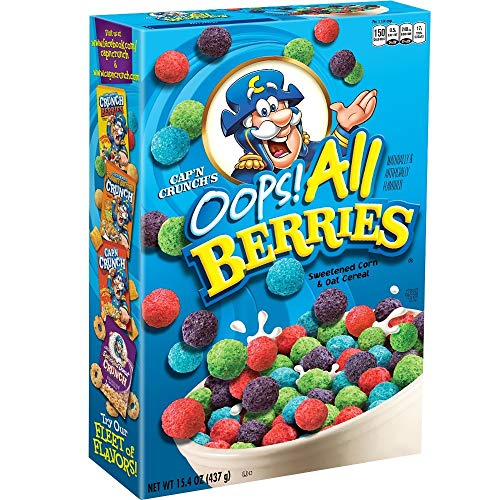 Quaker Capn Crunchs Oops All Berries Cereal 15.4 Oz Box