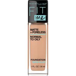Maybelline New York Maybelline Fit Me Matte + Poreless Liquid Foundation Makeup, Sun Beige, 1 fl; oz; Oil-Free Foundation