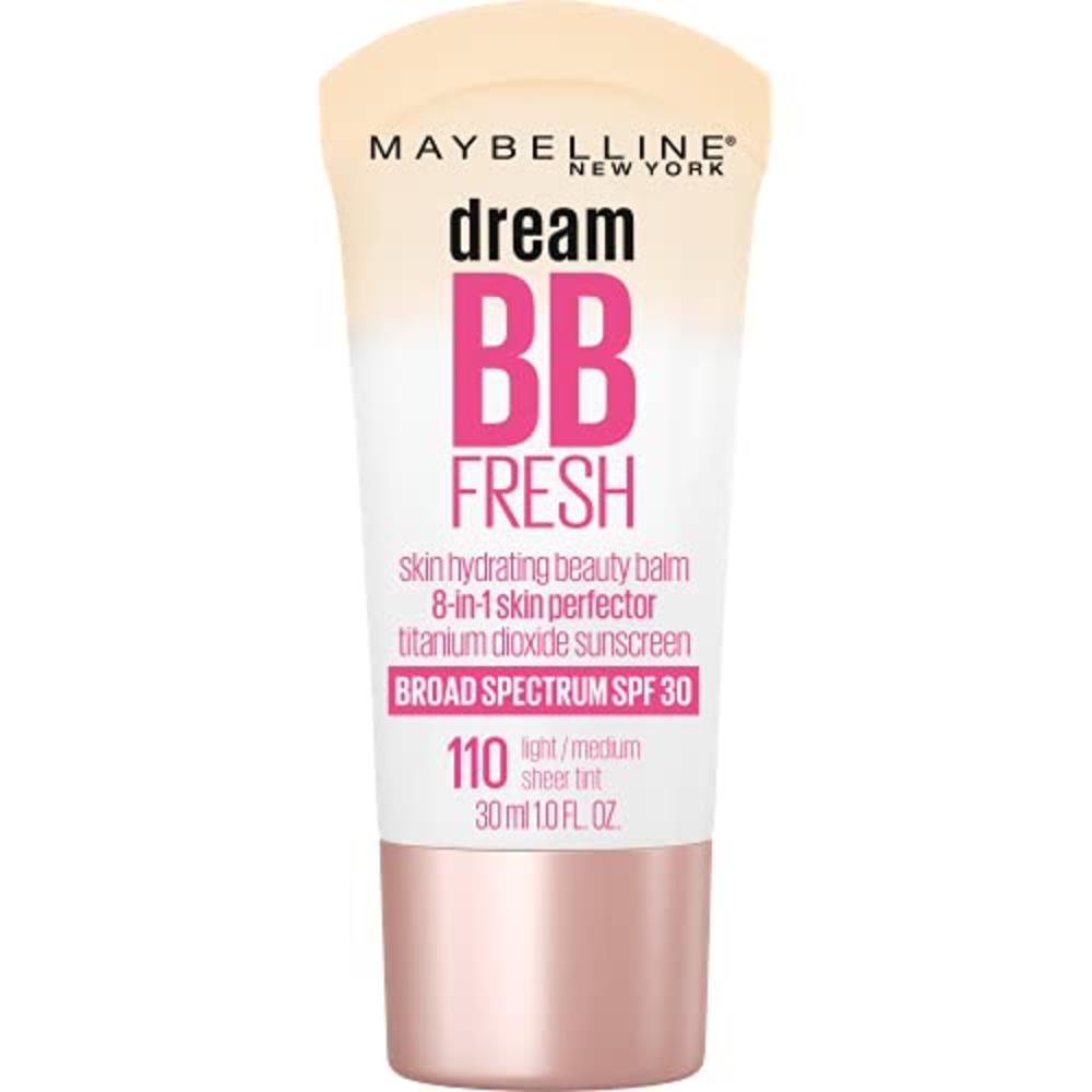Maybelline New York Maybelline Dream Fresh Skin Hydrating BB cream, 8-in-1 Skin Perfecting Beauty Balm with Broad Spectrum SPF 30, Sheer Tint Covera