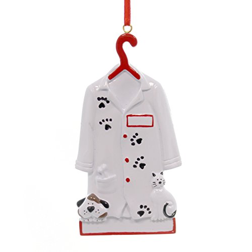 Ornaments Veterinarian Outfit with Dog and Paw Prints Christmas Tree Decoration