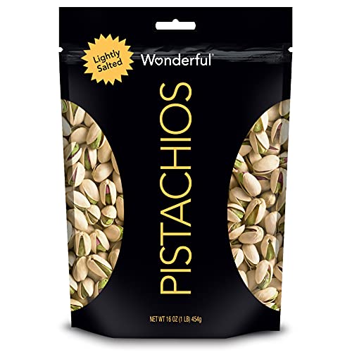 Wonderful Pistachios Roasted &, Resealable Bag, Lightly salted, 16 Oz