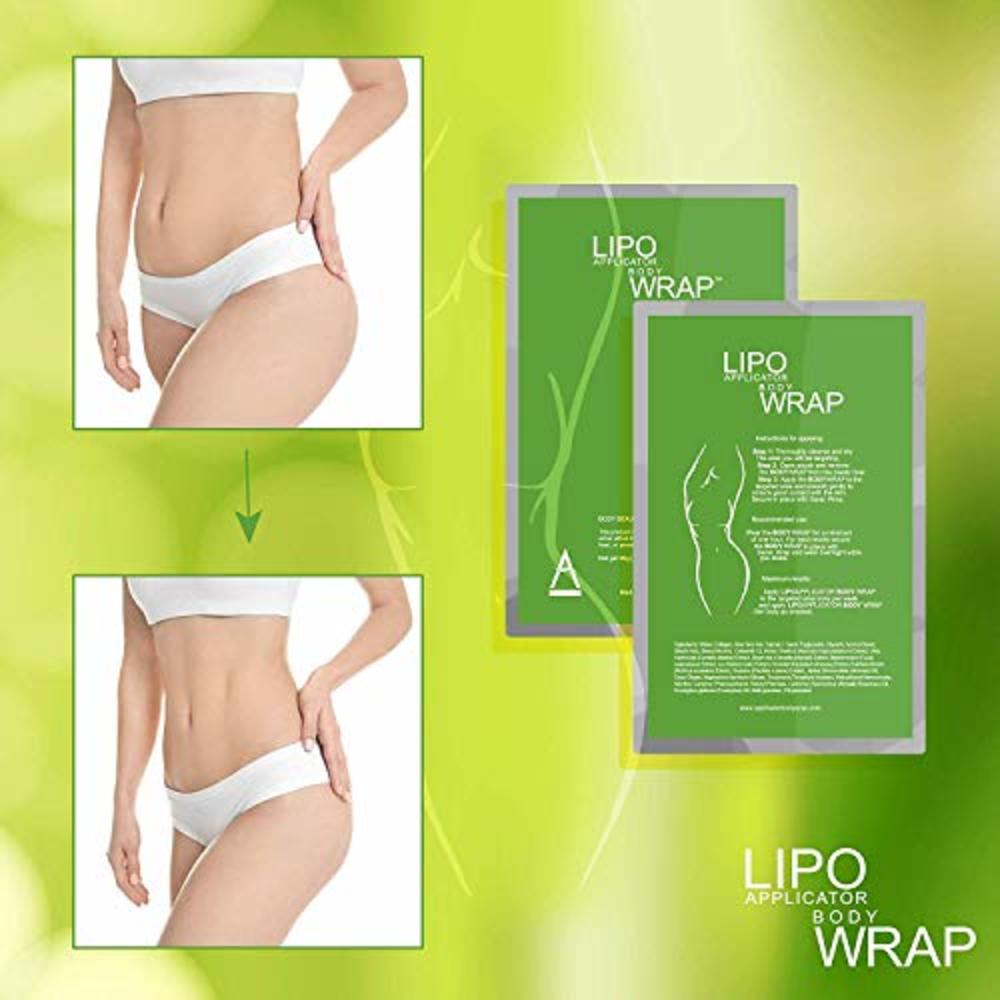 lipo applicator Ultimate Body Applicator Lipo Wrap Works For Inch Loss Toning Contouring Firming Cellulite and Stretch Marks Reduction- 4 Wraps