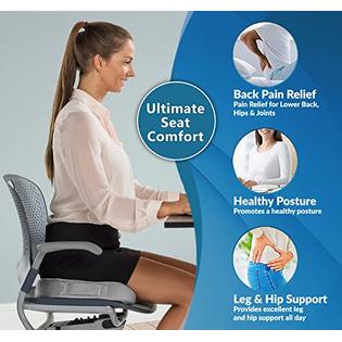 1 ComfiLife Gel Enhanced Seat Cushion - Non-Slip Orthopedic Gel & Memory  Foam Coccyx Cushion for Tailbone Pain - Office Chair Car