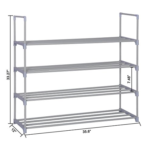 Photo 1 of HOMEFORT Metal Shoe Tower Stackable Cabinet with Durable Metal Shelves (4-T)