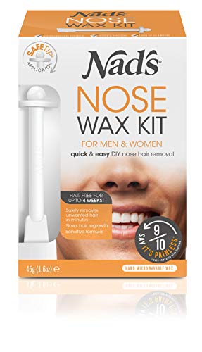 Nads Nose Wax Kit for Men & Women - Waxing Kit for Quick & Easy Nose Hair Removal, 1 Count