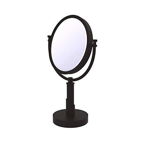 Allied Precision Allied Brass TR-4/3X Tribecca Collection 8 Inch Vanity Top 3X Magnification Make-Up Mirror, Oil Rubbed Bronze