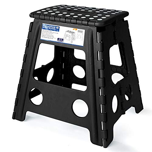 Acko 16 Inches Super Strong Folding Step Stool for Adults, Kitchen Stepping Stools, Garden Step Stool?Hold up to 300lb Heavy Dut