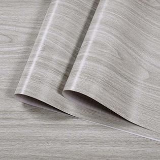 Walldecor1 Gray Wood Grain Contact Paper Self Adhesive Shelf Liner Drawer  Self Adhesive Shelf Liner Kitchen