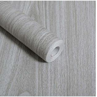 Walldecor1 Gray Wood Grain Contact Paper Self Adhesive Shelf