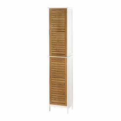 Koehler Home Decor Indoor Accent Kyoto Double Linen Wooden Storage Cabinet