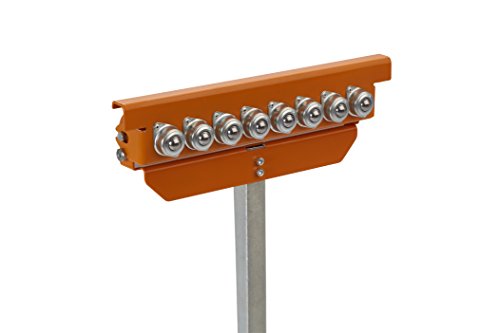 BORA Portamate PM-5093 Tri Function Pedestal Roller 11.25" Polished Steel Roller, Ball Bearing Multi-Directional Rollers