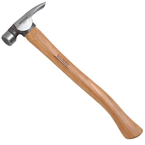 Estwing MRW25LM Sure Strike Wood Handle Framing Hammer - Triple Wedge, 25 oz