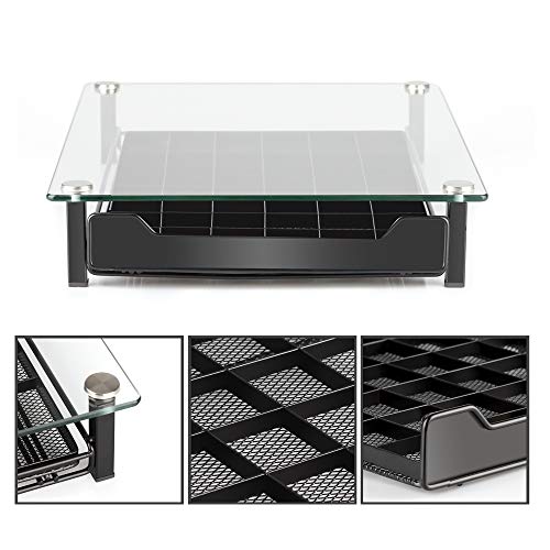 RECAPS Coffee Pod Holder Storage Drawer Compatible with Nespresso OriginalLine Coffee Pods Kitchen Organizer Black Holds 60 Pods