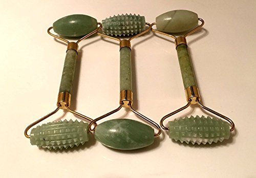 Acupress Jade Roller Massager Face and Neck Skin Slimming Massager Beauty Tools (Type E)