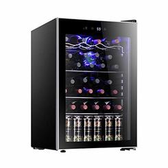 Antarctic Star 36 Bottle Wine Cooler/Cabinet BeverageRefrigerator Small Mini Red & White Wine Cellar Beer Soda Counter Top Bar F