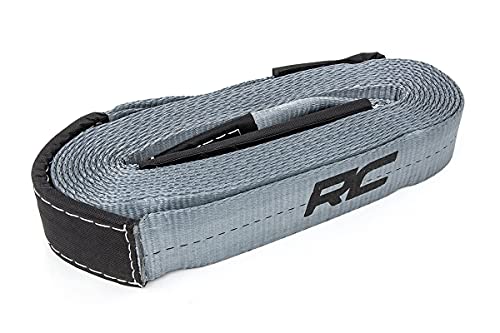 Rough Country 30 FT Winch Strap | 2.5" Wide | Rated 16,000 lbs | RS120